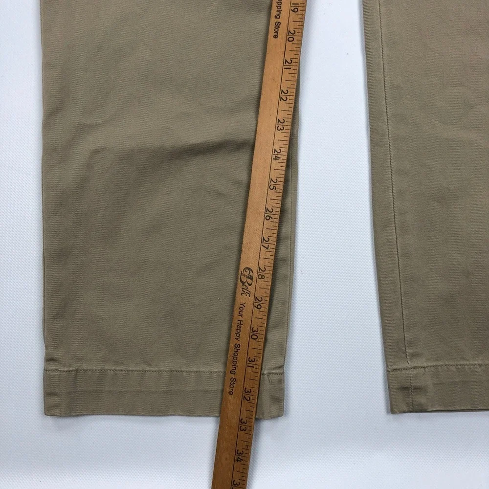 Polo Ralph Lauren Classic Fit Chino Pants Mens 34x34 Tan Khaki Cotton Twill Pony
